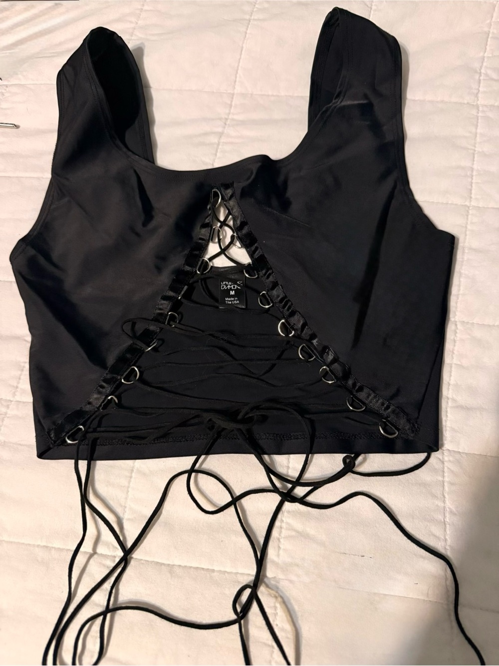 LBD lace up to